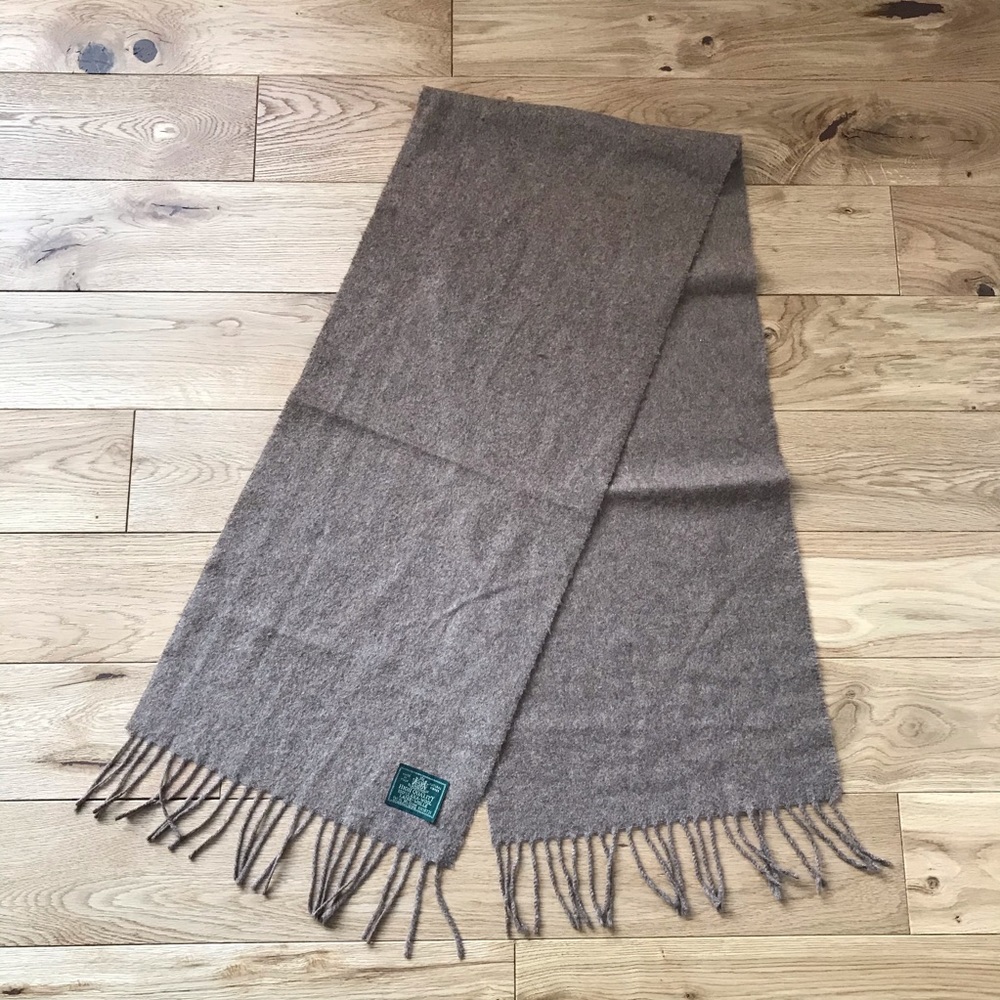 High Quality vtg wool scarf fringes made in Italy